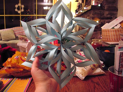 Paper Snowflake courtesy of wikiHow